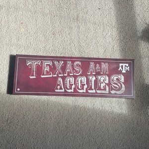 A&M wall sign